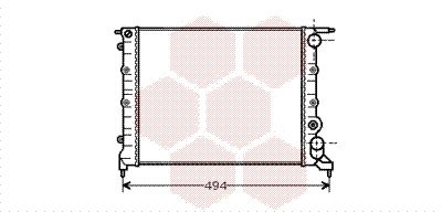 VAN WEZEL Radiators, Motora dzesēšanas sistēma 43002043